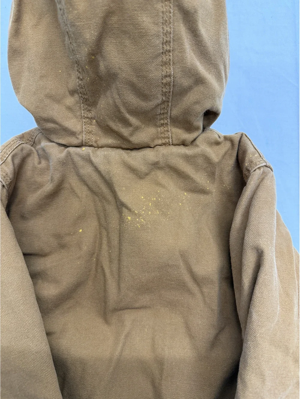 Carhartt Toddler Hooded Work Jacket 3T Brown Quilted Lined
